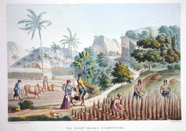 Maataloustyöntekijät, Guam, Filippiinit, Louis Claude Desaulses de Freycinet