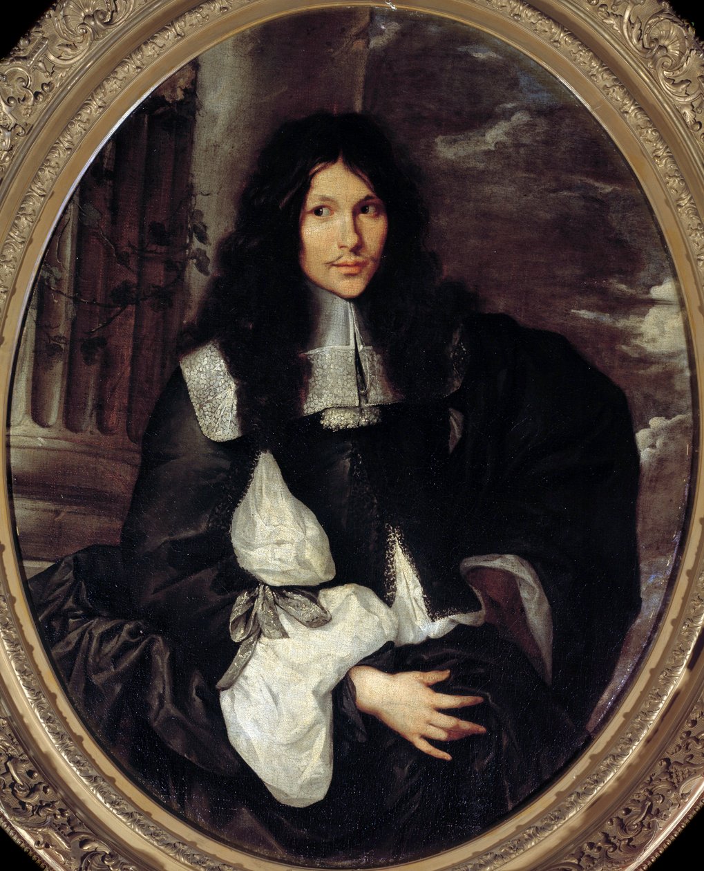 Miehen muotokuva (pitkä olettaa Jean Fouquet). Anonyymi maalaus Sebastien Bourdonin koulusta (1616-1671) tekijältä Sebastien (school of) Bourdon