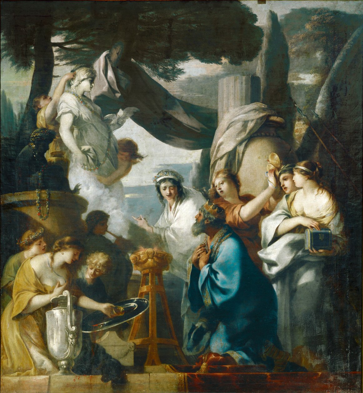 Salomon sacrifiant aux idoles - Salomon uhraa epäjumalille ... tekijältä Sébastien Bourdon