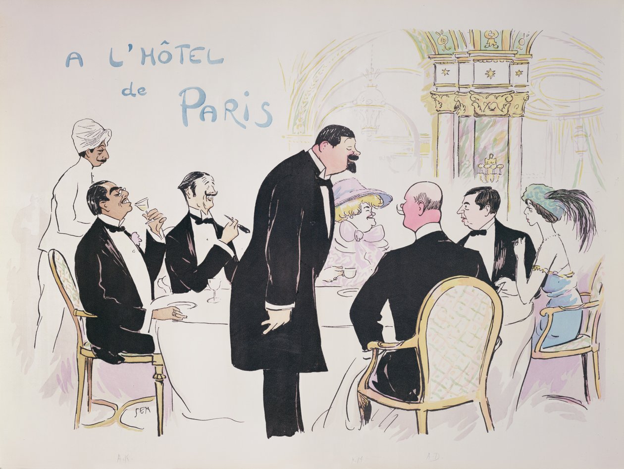 "Hotel de Parisissa" 1913 tekijältä Sem