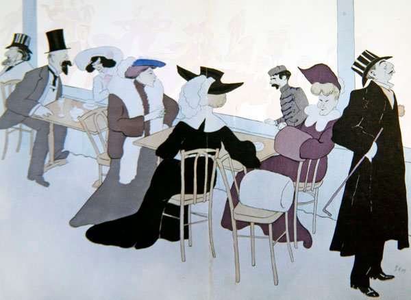 Jääpalatsi, n. 1905 (väri litho) tekijältä Sem