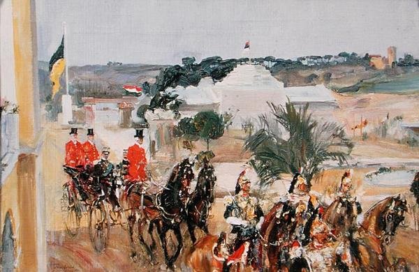 Vittorio Emanuele III (1869-1947) maailmannäyttelyssä 1911 tekijältä Semen Gavriilovich Nikiforov