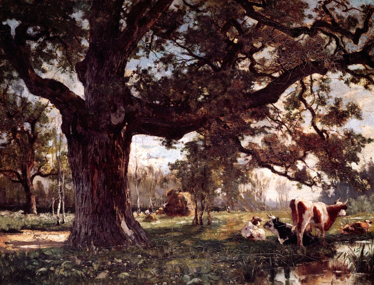 Maisema, kirjoittanut Serafino de Tivoli (1826-1892). tekijältä Serafino de Tivoli