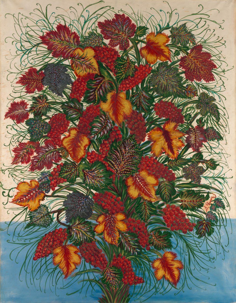 Suuri kukkakimppu, n. 1907 tekijältä Seraphine Louis