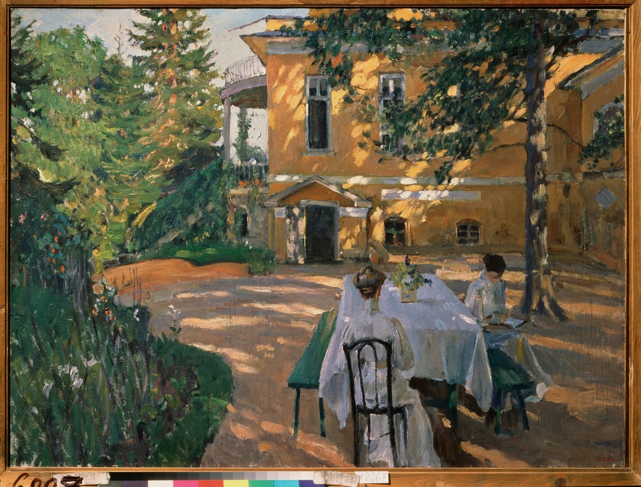Kesällä - Sergei Arsenjevitš Vinogradovin (1869-1938) maalaus öljy kankaalle tekijältä Sergei Arsenevich Vinogradov