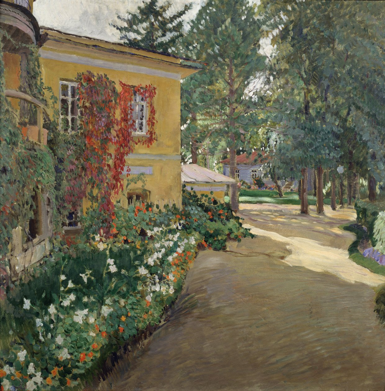 Maatilalla, 1910 tekijältä Sergei Arsenevich Vinogradov