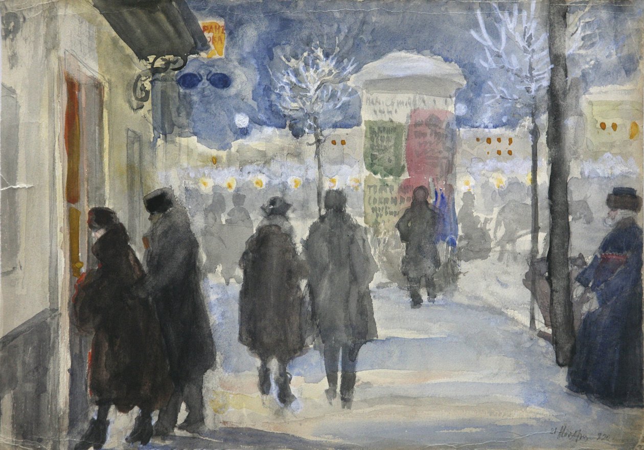 Moskovan katu, 1922 tekijältä Sergei Arsenevich Vinogradov