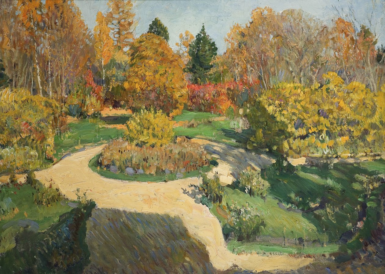 Puutarha syksyllä 1910 tekijältä Sergei Arsenevich Vinogradov