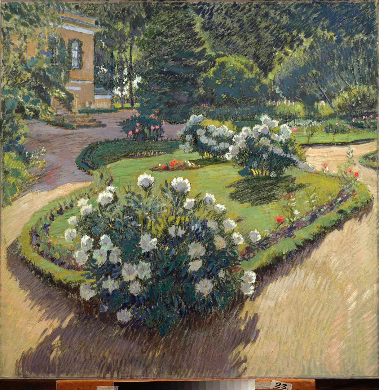 Un jardin (Un jardí) - Obra de Sergei Arsenyevich Vinogradov (1869-1938), guaix i pastel sobre paper finlandès tekijältä Sergei Arsenevich Vinogradov
