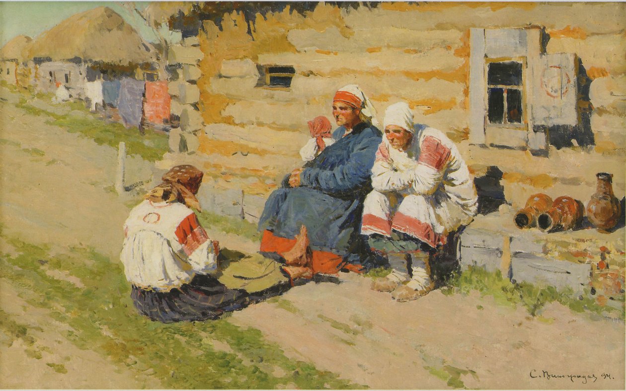 Waiting In the Sun, 1894 tekijältä Sergei Arsenevich Vinogradov