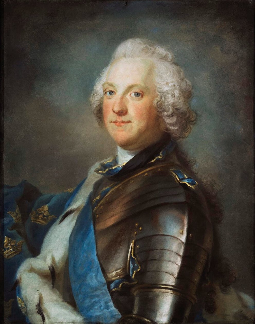Muotokuva Adolf Frederickistä, 1710-1771, Ruotsin kuningas, vuosina 1751-1786. tekijältä Sergei Ivanovich Gribkov
