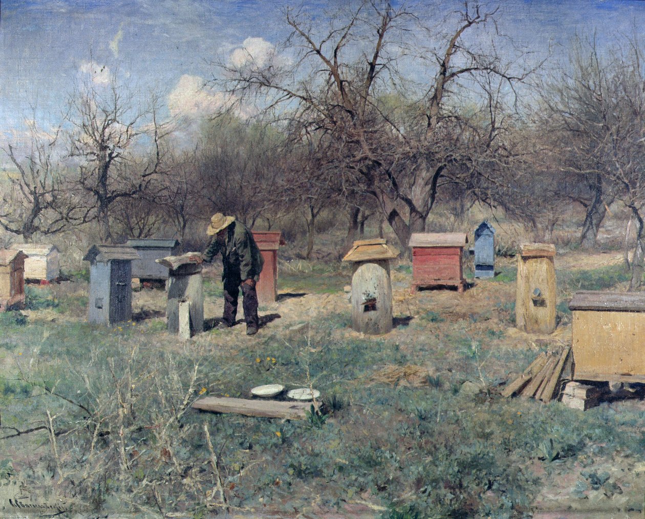 Kevätpäivä tai mehiläispesät, 1899 tekijältä Sergei Ivanovich Svetoslavsky