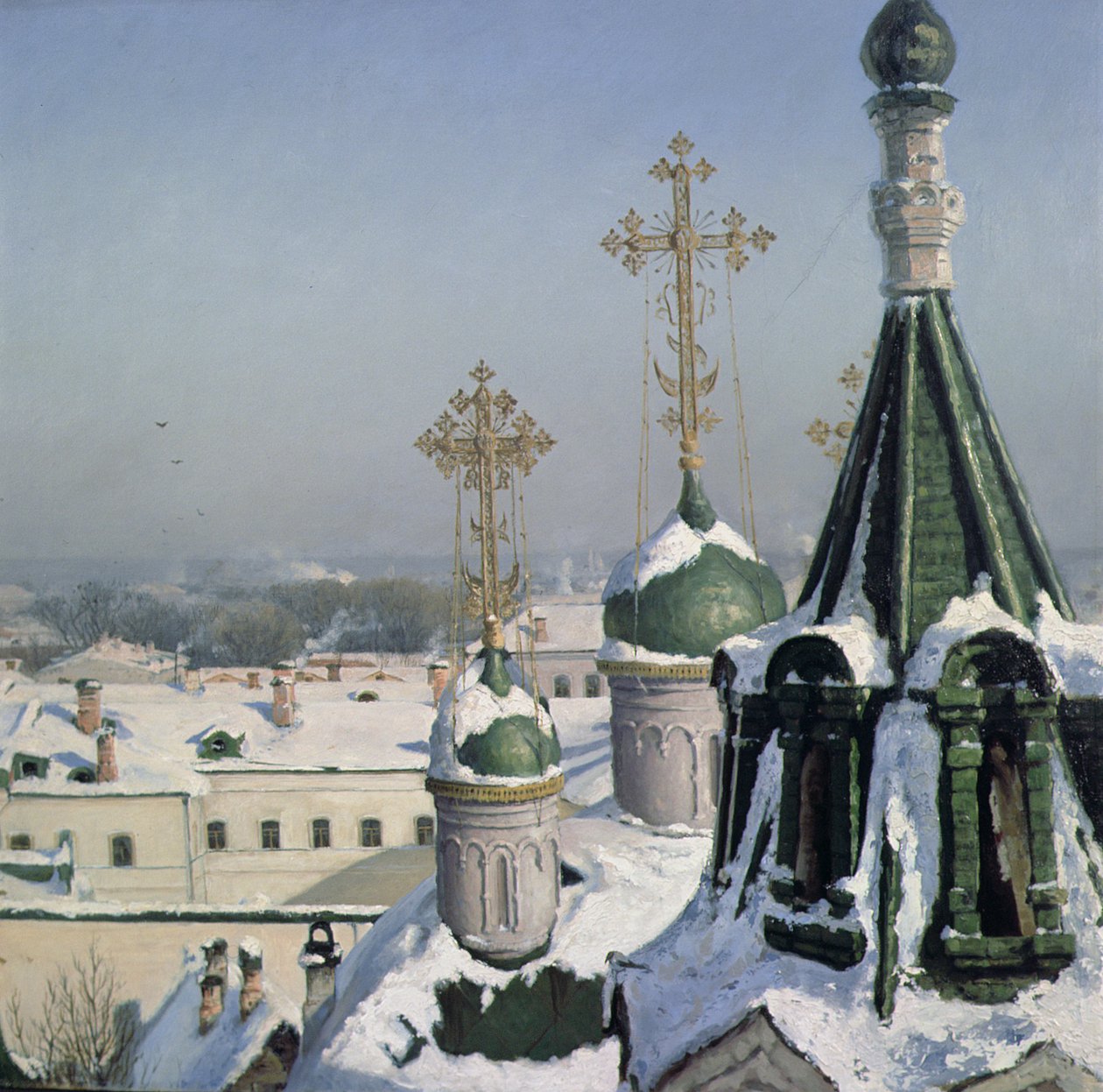 Näkymä Moskovan maalauskoulun ikkunasta, 1878 tekijältä Sergei Ivanovich Svetoslavsky