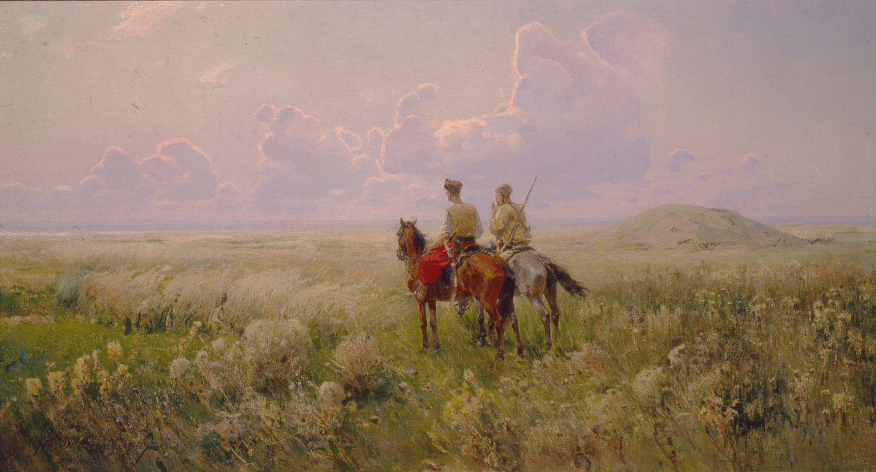 Kasakat aroilla, 1900-luku tekijältä Sergei Ivanovich Vasilkovsky