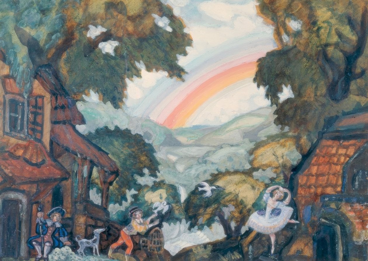 A.Adam, Giselle / Bühnenbild Sudeikin tekijältä Sergei Jurjewitsch Sudeikin