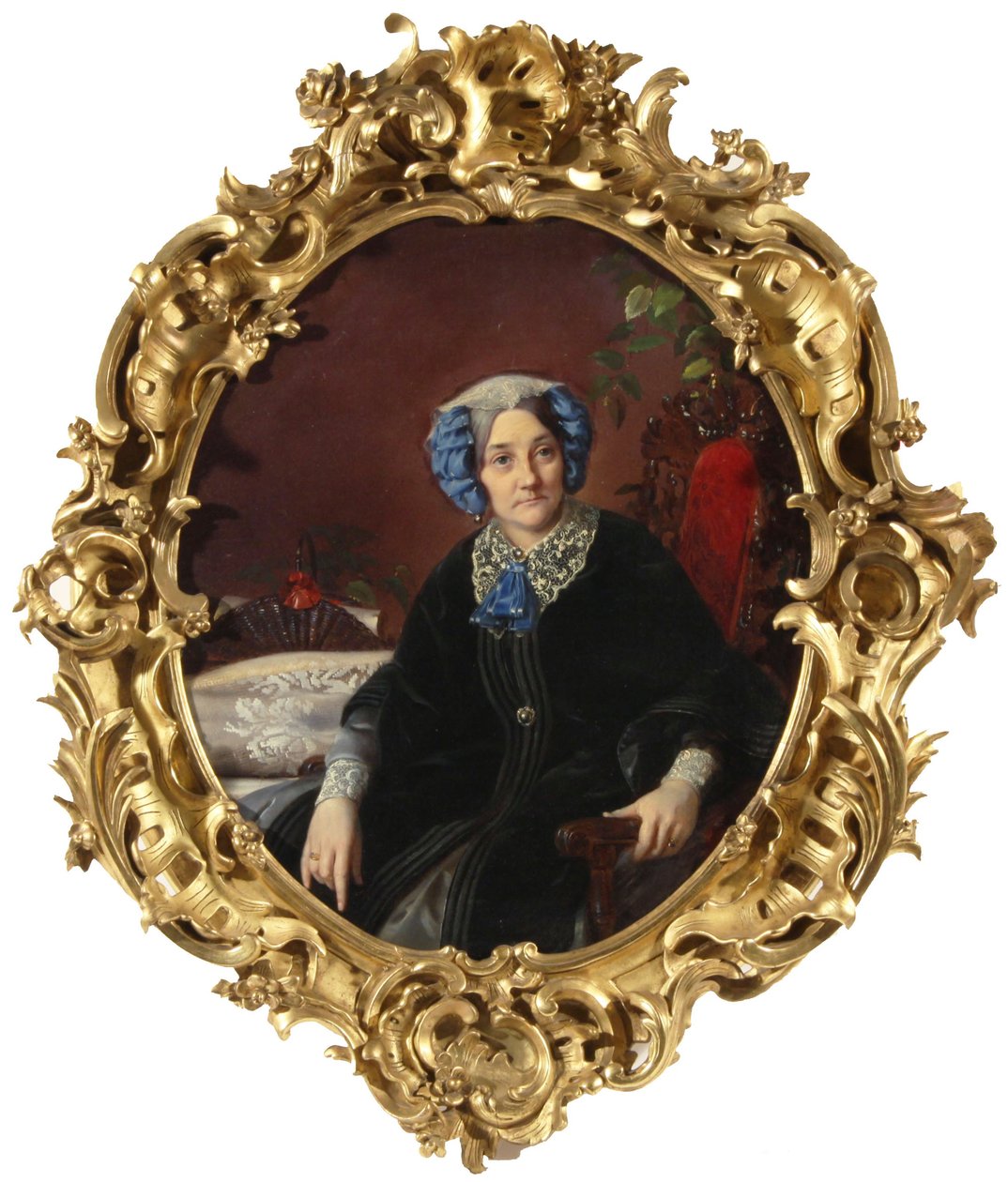 Prinsessa Isabella Adamovna Gagarinan muotokuva 1800-1886, s. kreivitär Walewska, 1850-luku tekijältä Sergei Konstantinovich Zaryanko