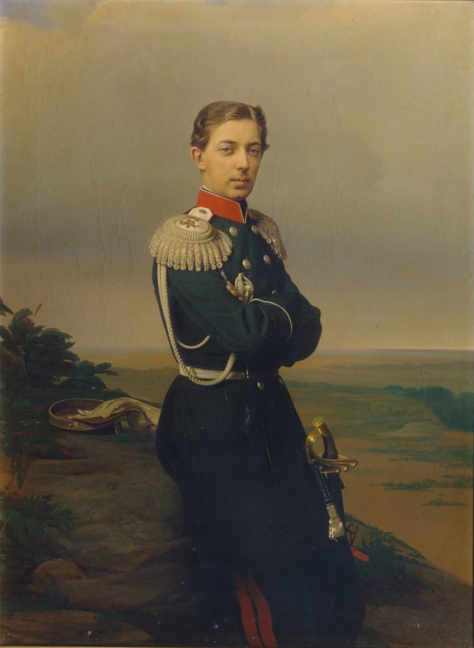 Venäjän Tsarevitš Nikolai Aleksandrovitšin muotokuva 1843–1865 tekijältä Sergei Konstantinovich Zaryanko