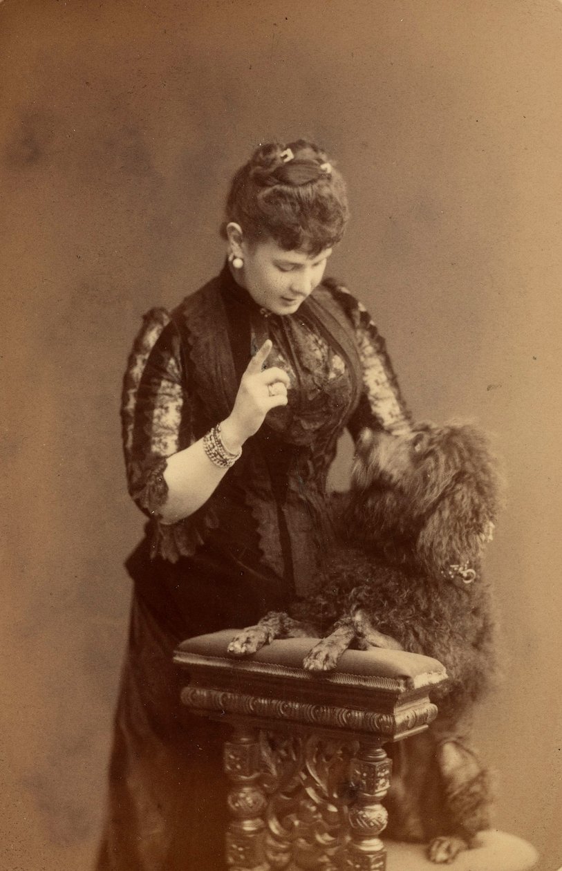 Marie Pavlovna de Russie - Venäjän suurherttuatar Maria Pavlovna (1854-1920), kirjoittanut Levitsky, Sergei Lvovich (1819-1898). Albumin Photo, n. 1885. Venäjän valtion elokuva- ja valokuva-arkisto, Krasnogorsk tekijältä Sergei Lvovich Levitsky