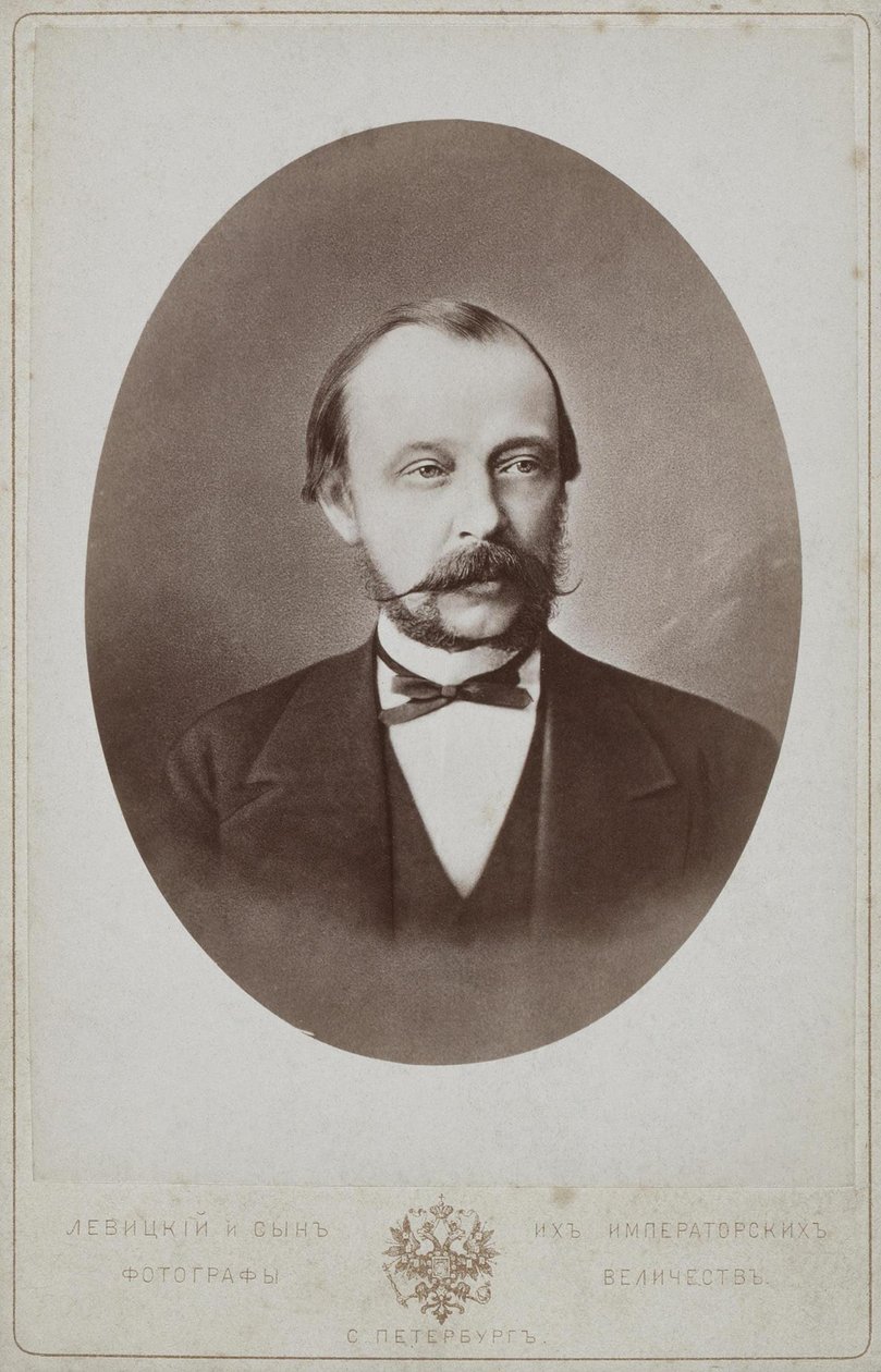 Kreivi Dmitri Andrejevitš Tolstoin muotokuva 1823-1889, 1887 tekijältä Sergei Lvovich Levitsky