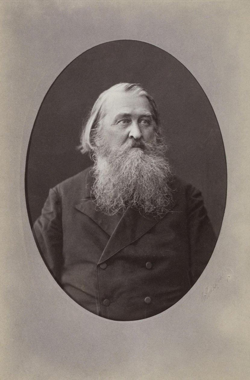 Muotokuva runoilija Aleksei Nikolajevitš Pleshcheev 1825-1893, 1870 tekijältä Sergei Lvovich Levitsky