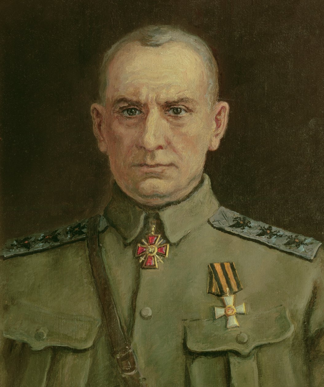 Korkein hallitsija ja Venäjän amiraali A. Kolchak (1874-1920) (öljy kankaalle) tekijältä Sergei Varlenovich Pen