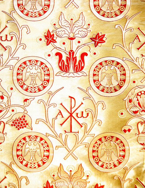 Olovjanishnikov Manufactory Gold Satin, 20. vuosisadan alku (tekstiili) tekijältä Sergei Vashkov