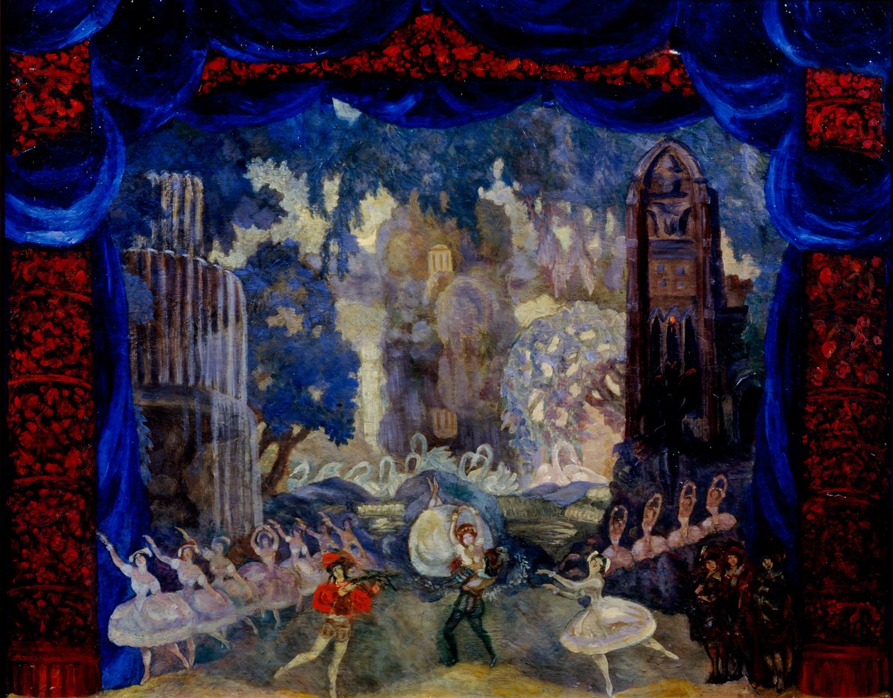 Baletti, 1910 tekijältä Sergei Yurievich Sudeykin