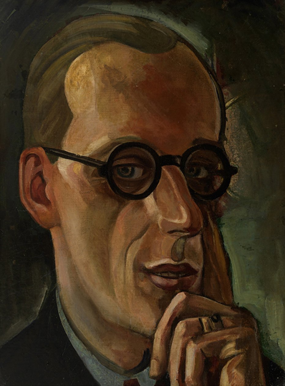 Säveltäjä Sergei Prokofjevin muotokuva 1891-1953, 1930-luku tekijältä Sergei Yurievich Sudeykin