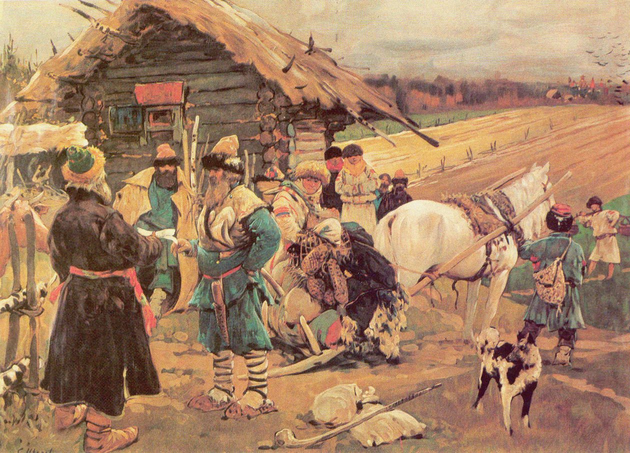 Juriksen päivä Pyhän Yrjön päivä, 1908 tekijältä Sergej Vasilevic Ivanov