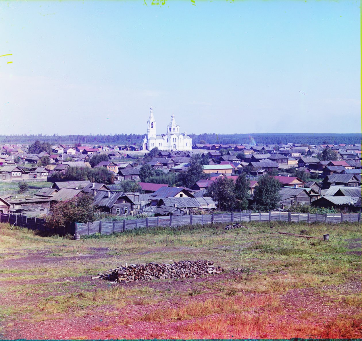 Jekaterinburg, jossa tsaari ja hänen perheensä ammuttiin vuonna 1918, 1905-1915 tekijältä Sergey Prokudin Gorsky
