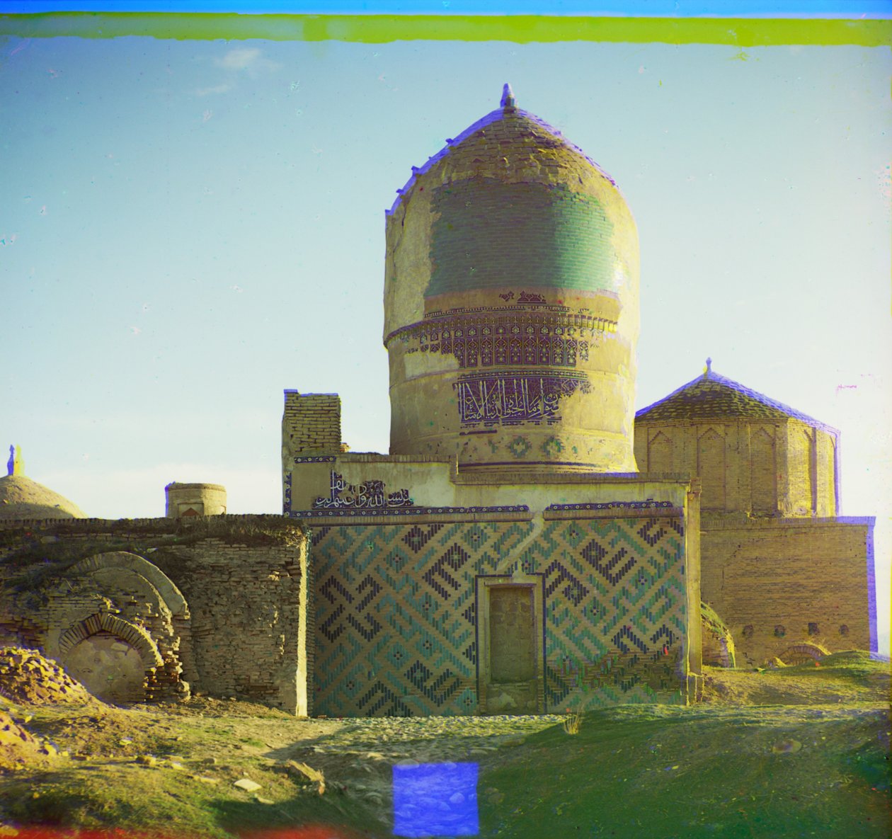 Hauta Shakh-i Zindehissä, Samarkandissa, 1905-1915 tekijältä Sergey Prokudin Gorsky