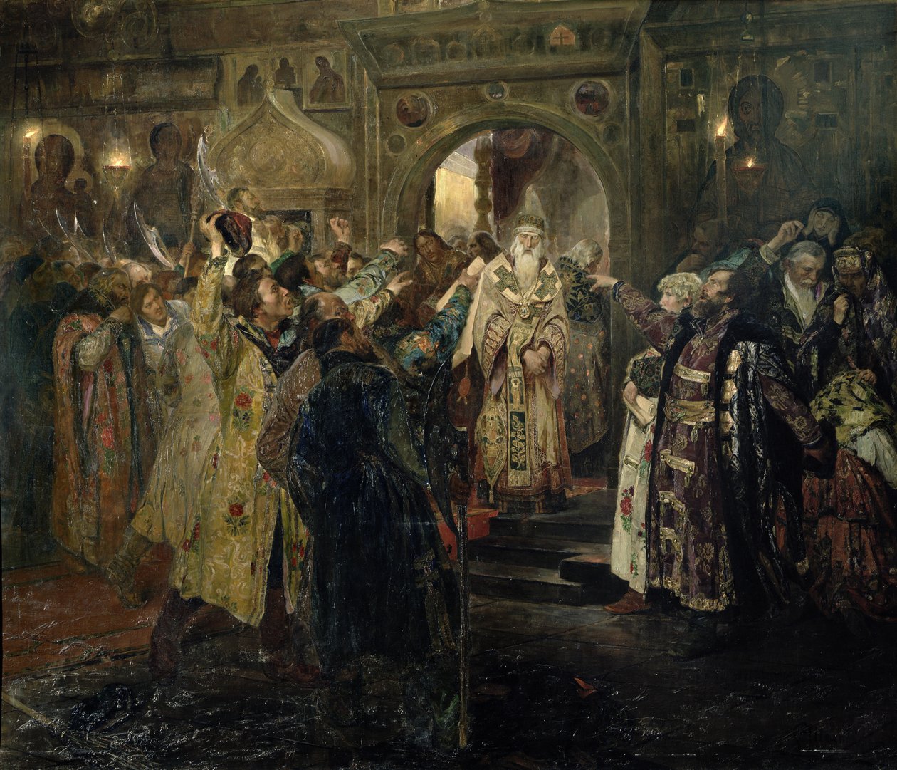 Metropolitan Philipin pidätys, 1910 tekijältä Sergey Timofeyevich Schelkovy