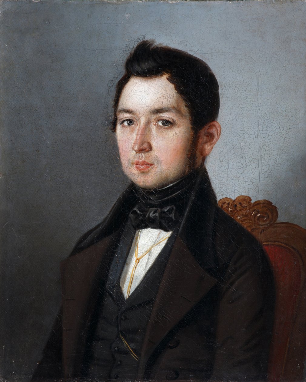 Ivan Ivanovich Molnarin muotokuva 1802-1872, 1840 tekijältä Sergey Ivanovich Khlobystayev