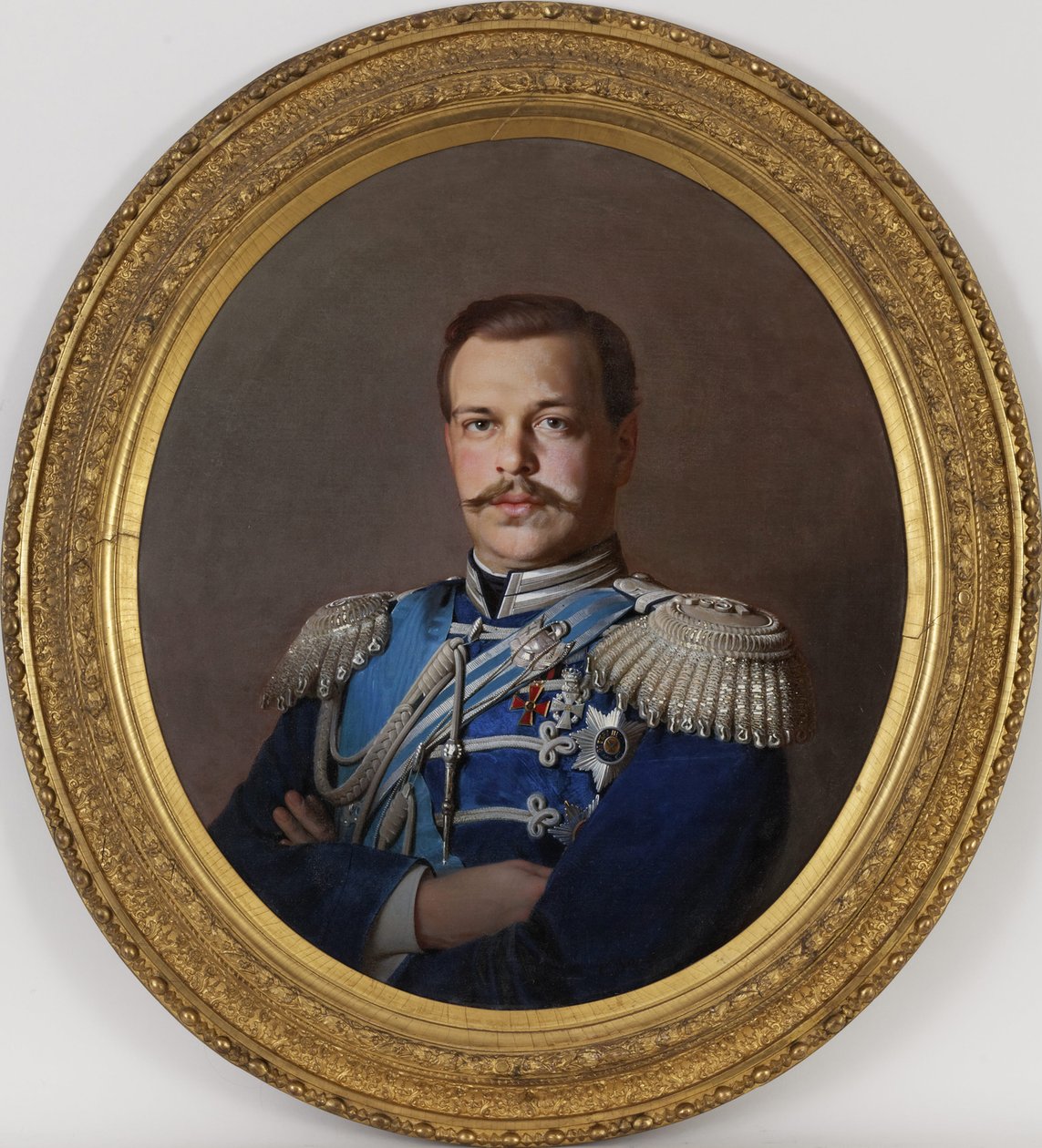 Keisari Aleksanteri III:n muotokuva 1845-1894, noin 1865 tekijältä Sergey Konstantinovich Zaryanko
