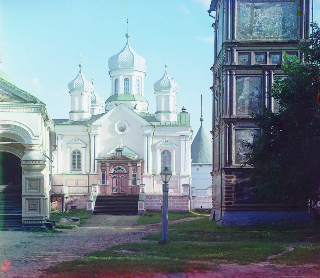 Pyhän Jumalanäidin syntymän katedraali Ipatievin luostarissa, 1905-1915 tekijältä Sergey Prokudin Gorsky