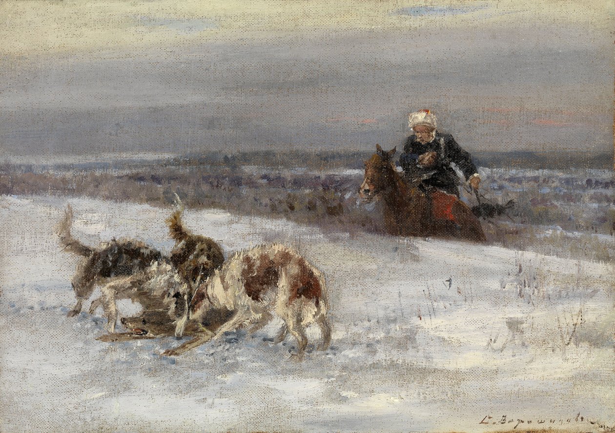Metsästyspaikka tekijältä Sergey Semyonovich Voroshilov