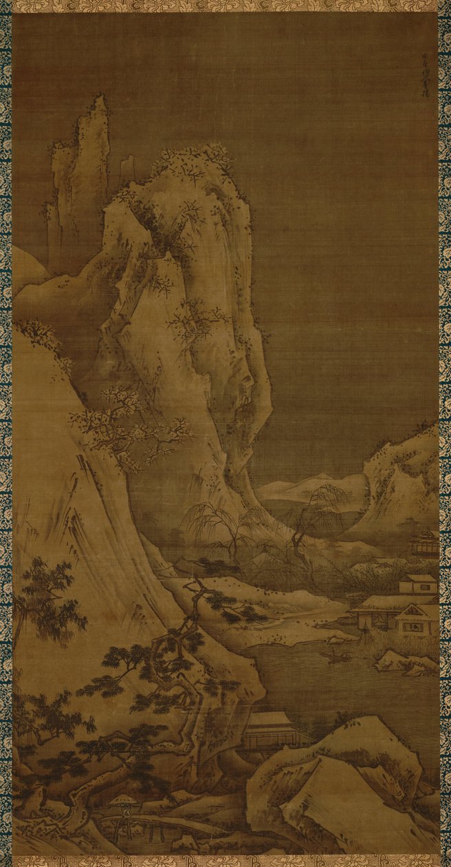 Maisema neljä vuodenaikaa- talvi tekijältä Toyo Sesshu