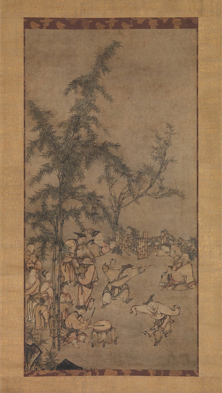 Seitsemän Bamboo Groven viisasta, 1550-luku. tekijältä Sesson Shukei