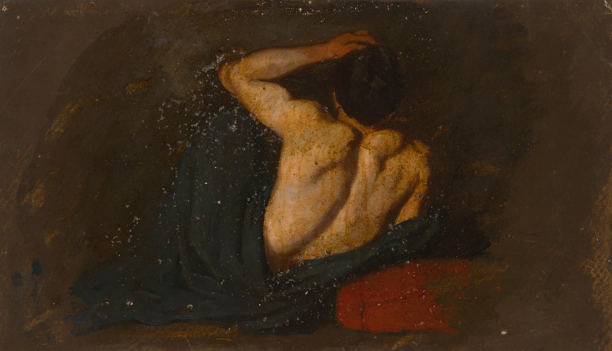 Luonnos Huittisten kirkon alttaritauluun Kristuksen kirkastuminen tekijältä Severin Falkman