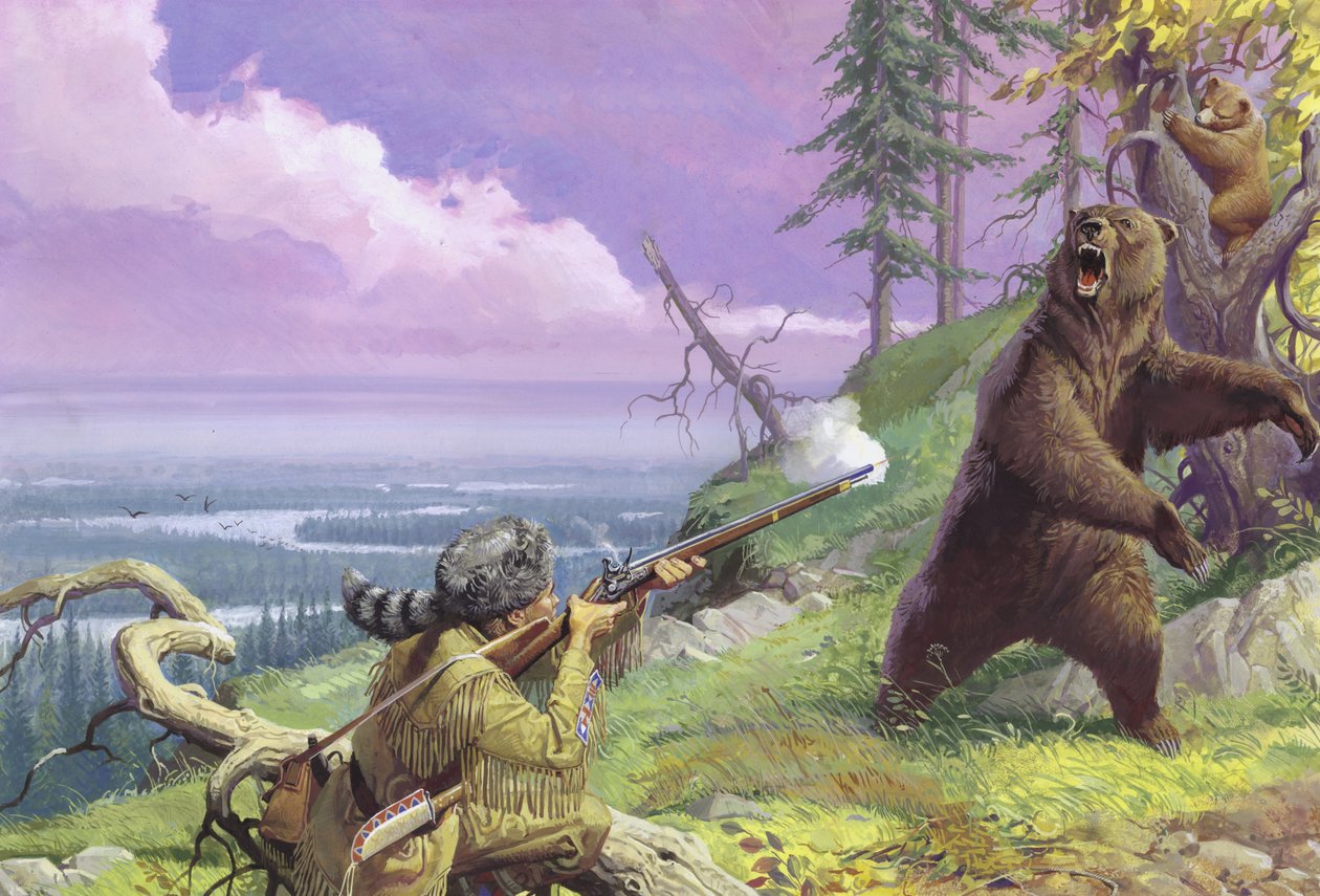 Daniel Boone raivaa erämaan polun tekijältä Severino Baraldi