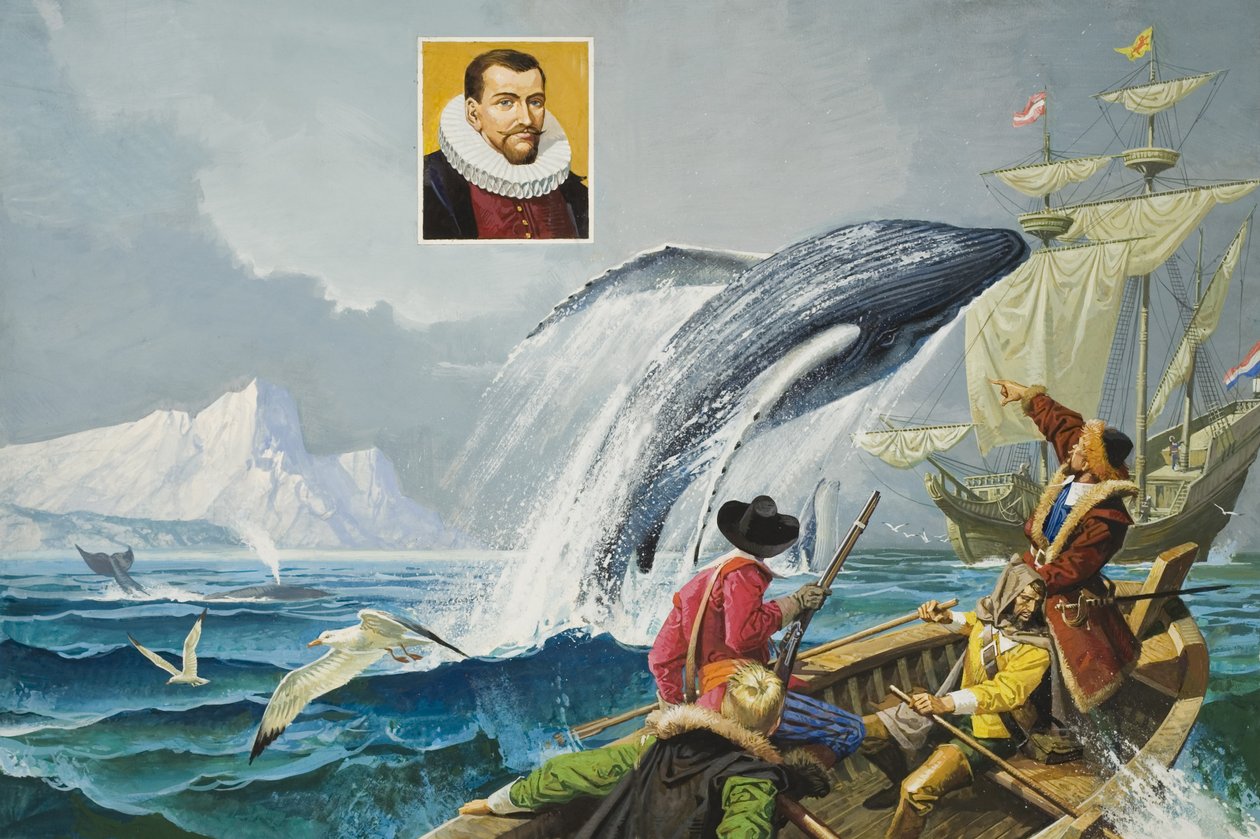 Henry Hudson (noin 1570-1611) (guassi paperille) tekijältä Severino Baraldi