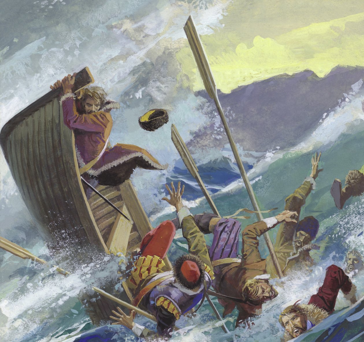 Richard Chancellor, heitetty myrskyisään mereen, - tekijältä Severino Baraldi