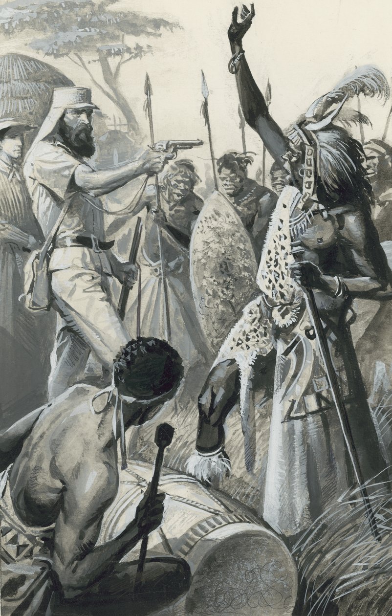 Samuel Baker (guassi paperille) tekijältä Severino Baraldi