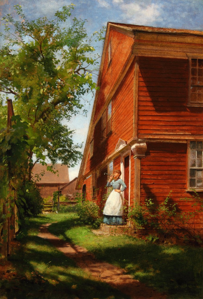Illallisaika 1880 (Öljy kankaalle) tekijältä Seymour Joseph Guy