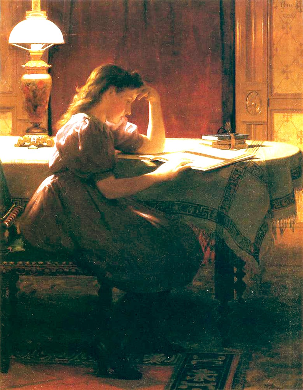 Kotitehtävä, 1895 tekijältä Seymour Joseph Guy