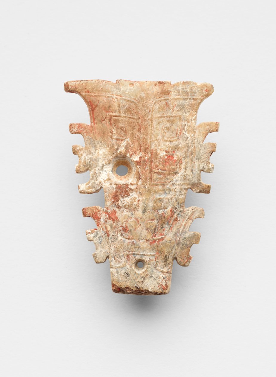 Riipus naamion muodossa, n. 1300 - n. 1050 eaa tekijältä Shang Dynasty Chinese School