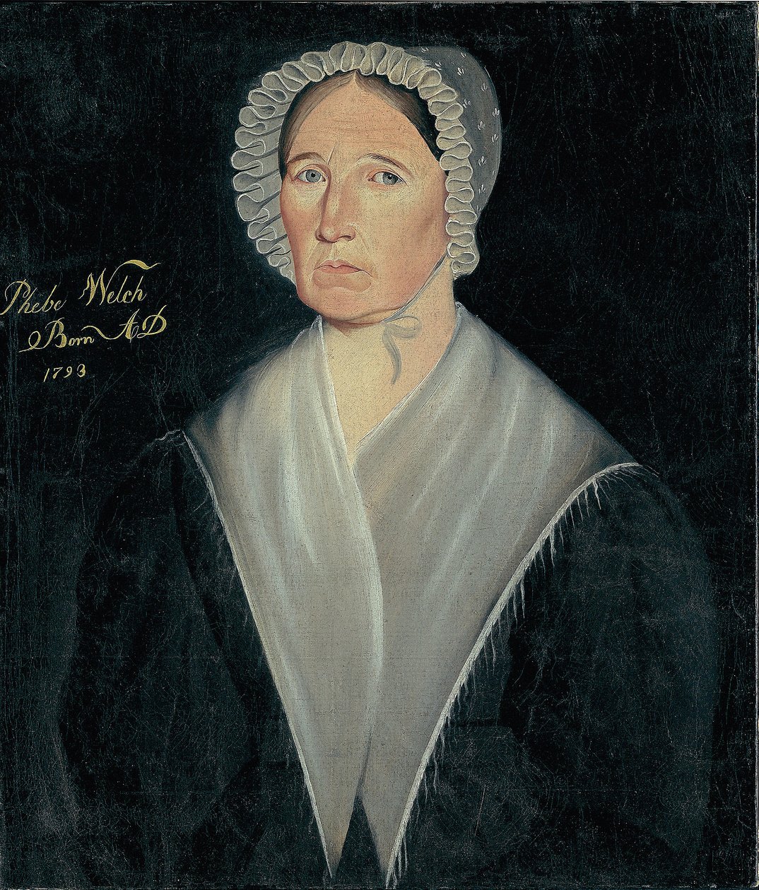 Rouva William W. Welchin muotokuva, n. 1837 (öljy kankaalle) tekijältä Sheldon Peck
