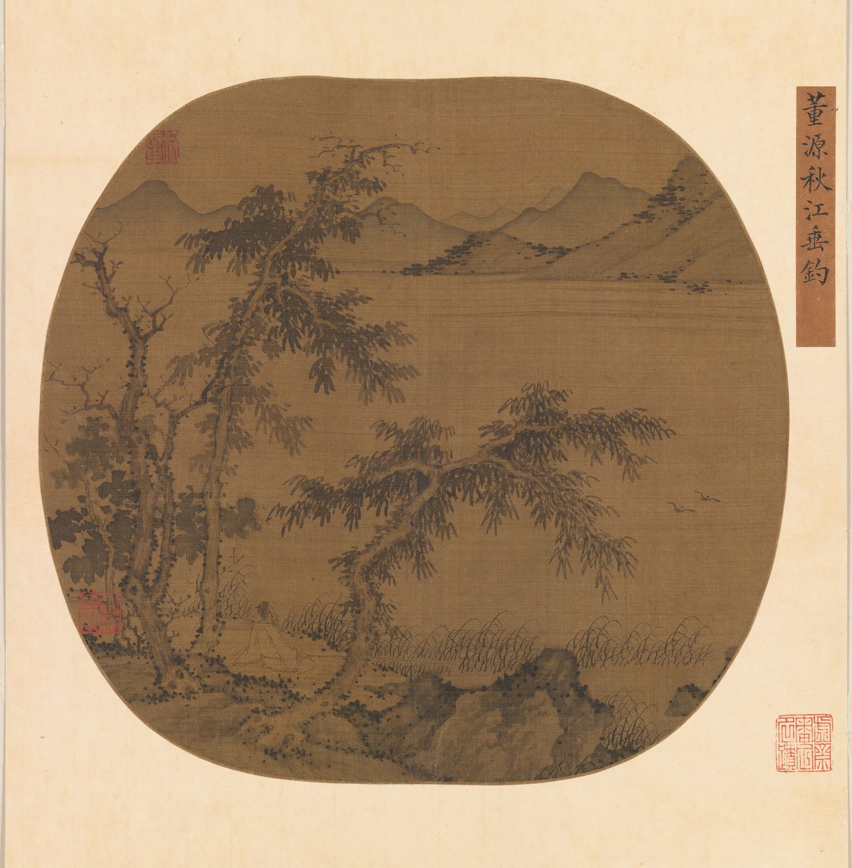 Onkimista syysjoessa, n. 1370. tekijältä Sheng Zhu