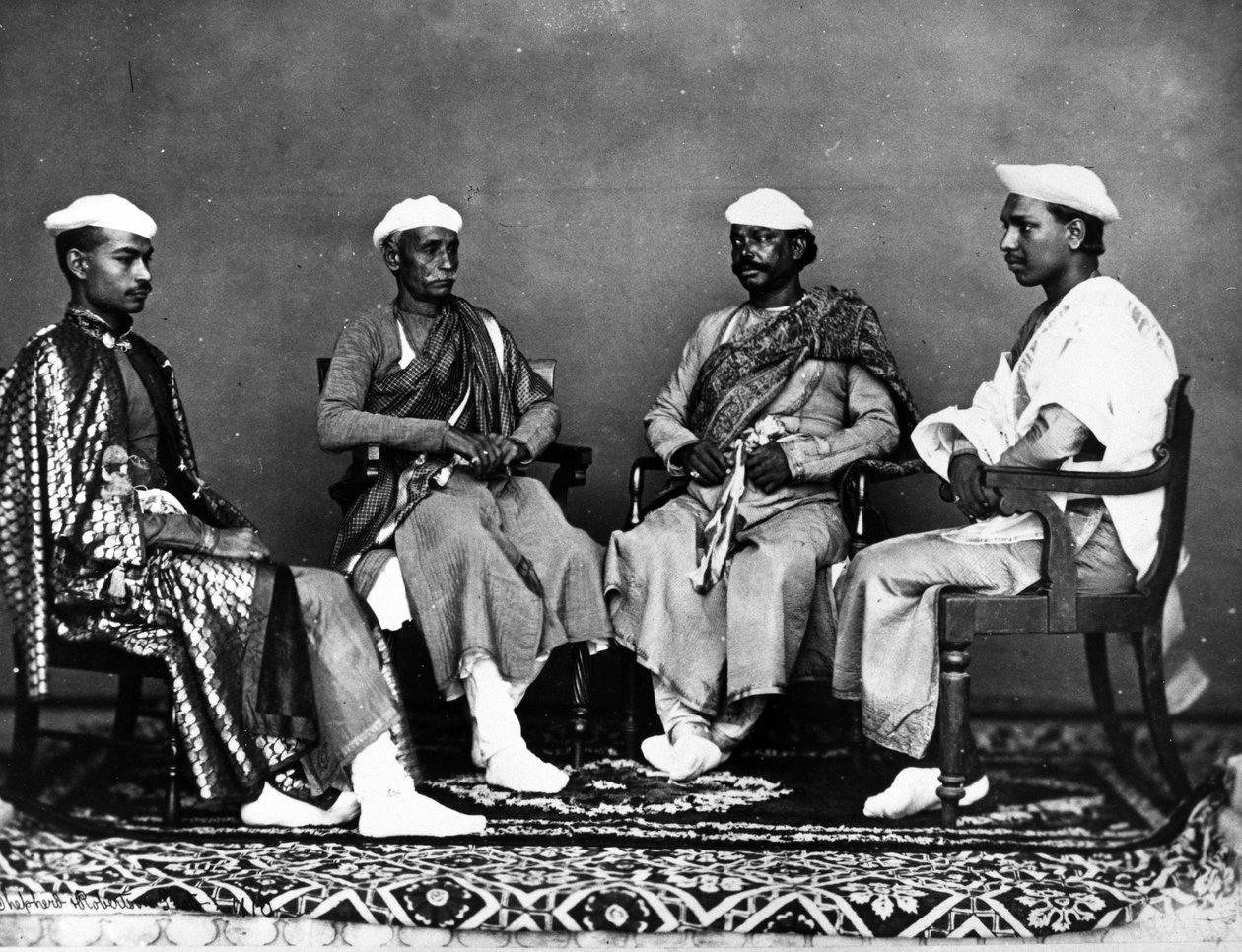 Pankkiirit, Delhi, n.1863 tekijältä Shepherd and Robertson