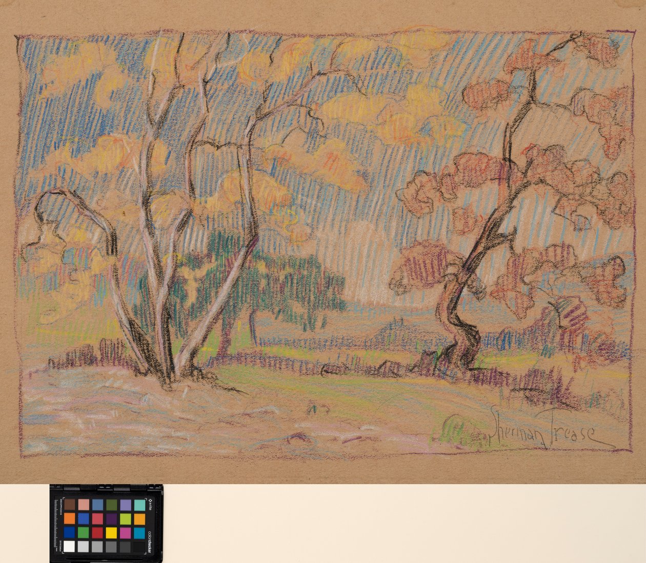 Impressiot, n. 1931 (pastelli paperille) tekijältä Sherman Trease
